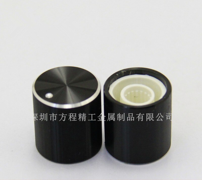 15Pcs Aluminium Plastic Cap Knop Potentiometer Knop Glad 15*16*6Mm Potentiometer Cap Auto Knop Schakelaar cap Encoder