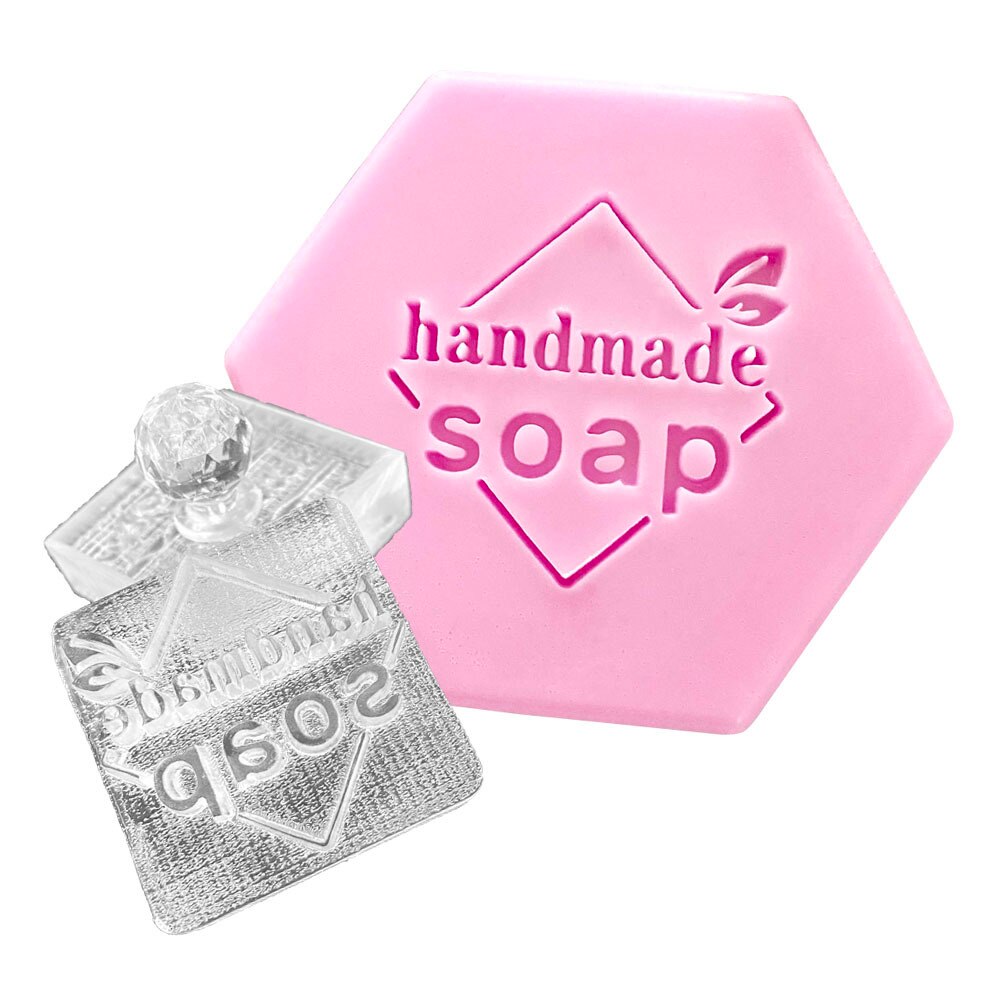 Plants HANDMADE SOAP Series Soap Stamp For Soap Making Stamp DIY Handmade Crafts Transparent Resin Seal