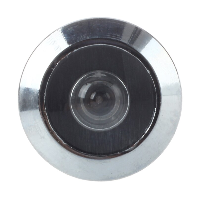 Metal 200 Degree Door Viewer fit for 35-55mm thickness doors Peephole Silver Tone for Home 15mm Hole Diameter Door Viewer