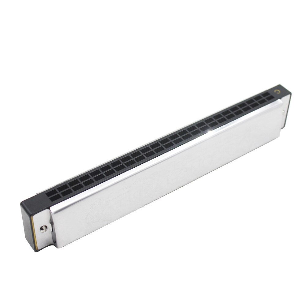 24 Gaten C Sleutel Slive Chromatische Harmonica Professionele Mondharmonica Draagbare Tremolo Mini Harpen Houtblazers