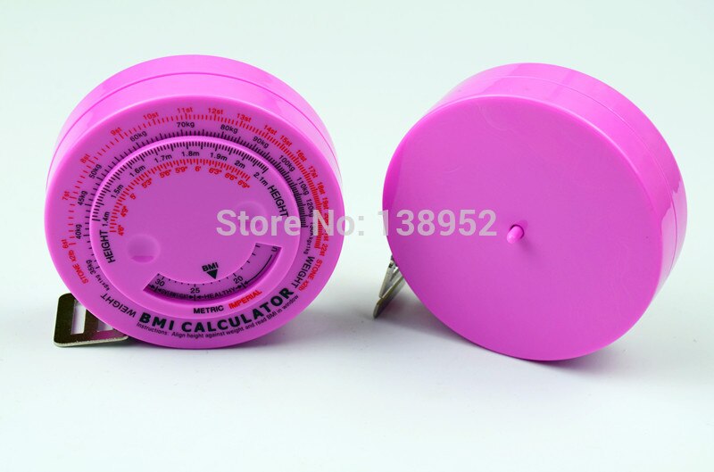 Pink color Bmi Calculator body Health Tape Measure... – Vicedeal