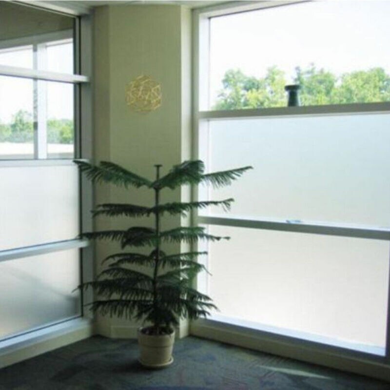 Privacy Glass Decor Frosted Window Film Static Cling Frosting Sticker 45cm x 2m