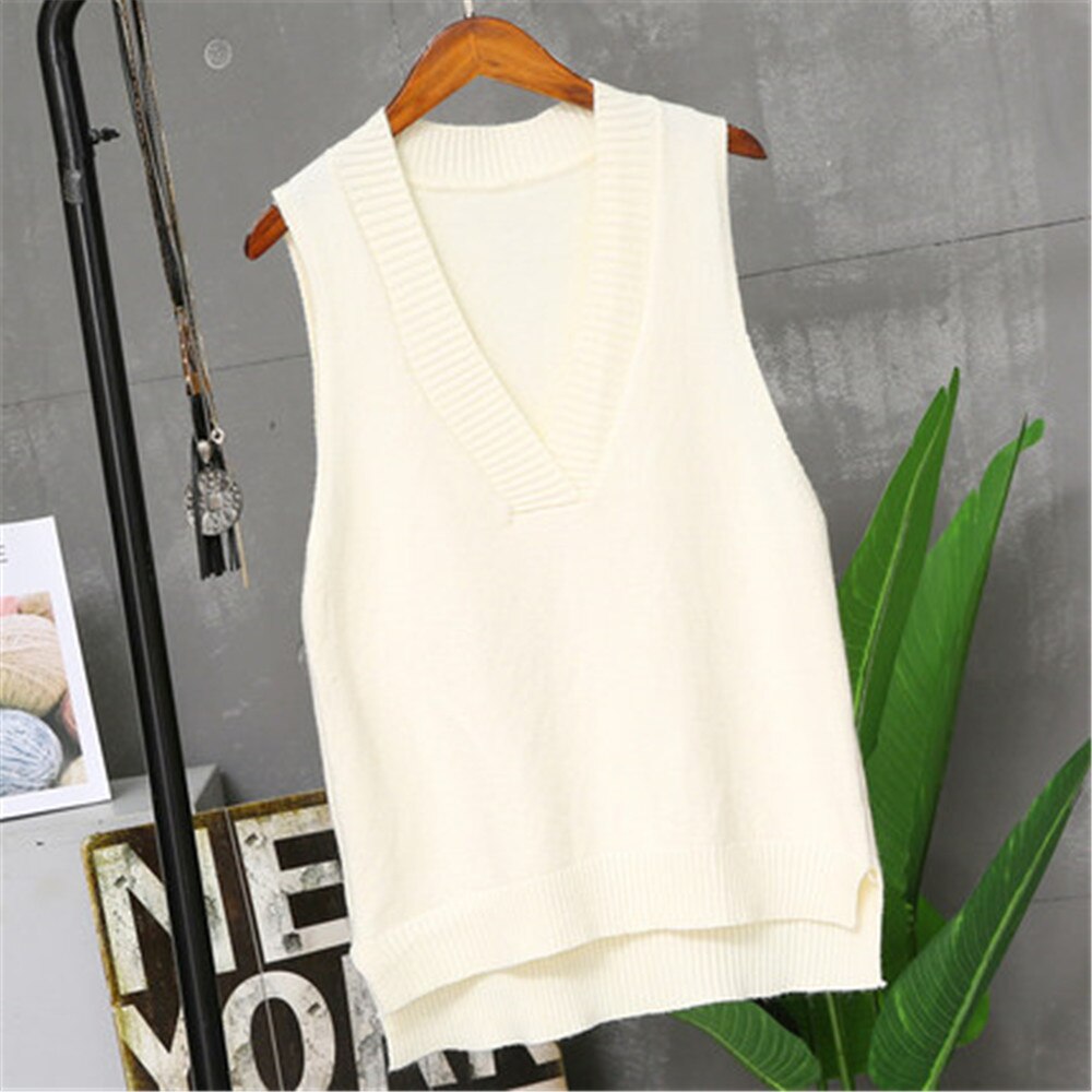 Dameveste vinter overtøj forårs vest vest vinter og koreansk version strikket vest sweater kvinde  pz2883: 4