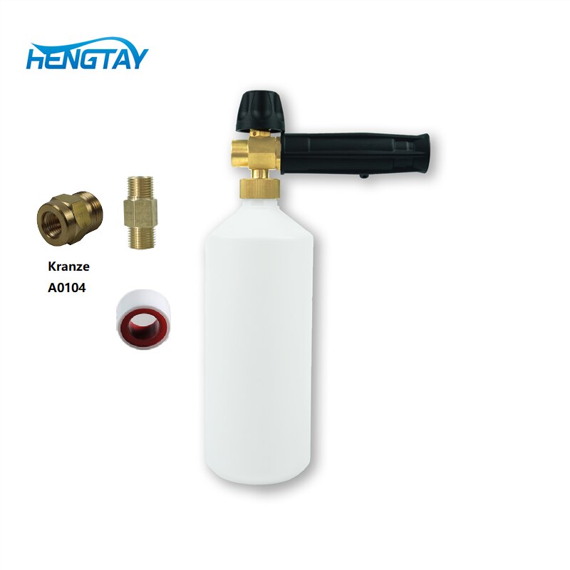 Adjustable Foam Cannon I Liter Bottle Snow Foam Lance with foam nozzle replacement Foam Blaster for Pressure Washer Gun: Kranze
