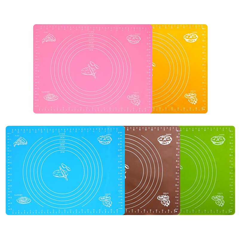 Silicone Gel Mat Kneading Dough Mat Non Stick Home Baking Rolling Cut Mat Multifunctional Household Baking Supplies