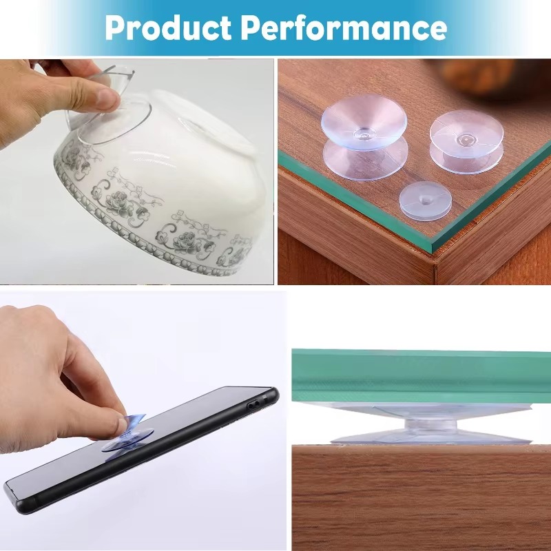30/5 Uds ventosa de doble cara-almohadillas de ventosa para vidrio plástico acuario tubo de oxígeno DIY soporte de jabón accesorios 20/30/35mm