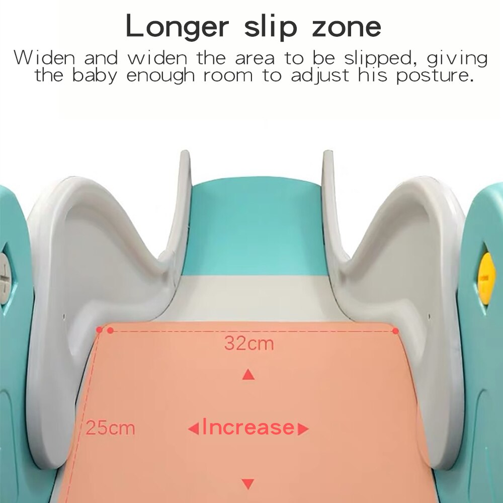 Baby Glijbaan Indoor Kleine Speeltuin Met Basketbal Doos Lange Verdikte Multifunctionele Leuke Draak Glijbaan Voor Kinderen N01