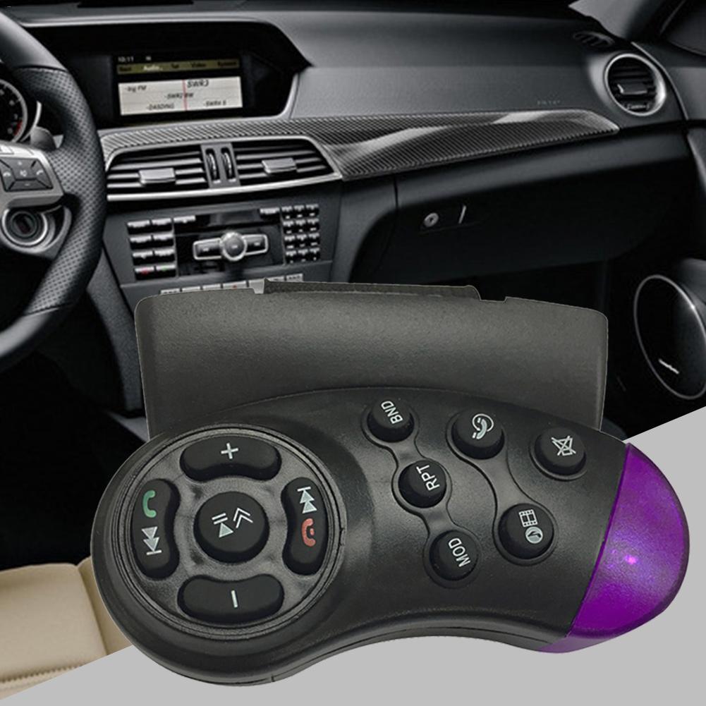Universal Car Steering Wheel Remote MP3 Player/Radio/DVD/GAME Matte Texture Multi-function Wireless Remote Control Auto Parts