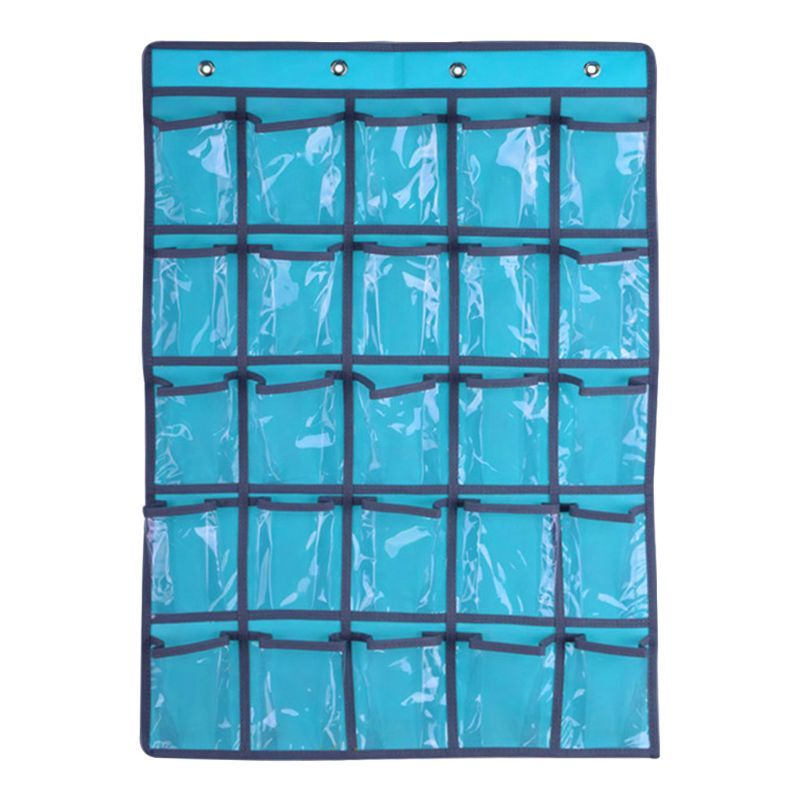 25 Clear Pockets Classroom Pocket Chart For Teacher Cell Phones Holder Door Hanging Calculator Organizer