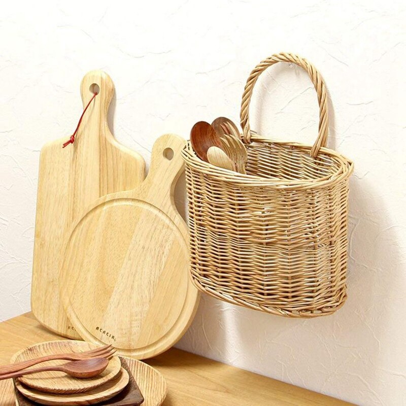 Panier en osier fait main rotin Style campagnard anglais panier pique-nique panier de rangement panier à pain