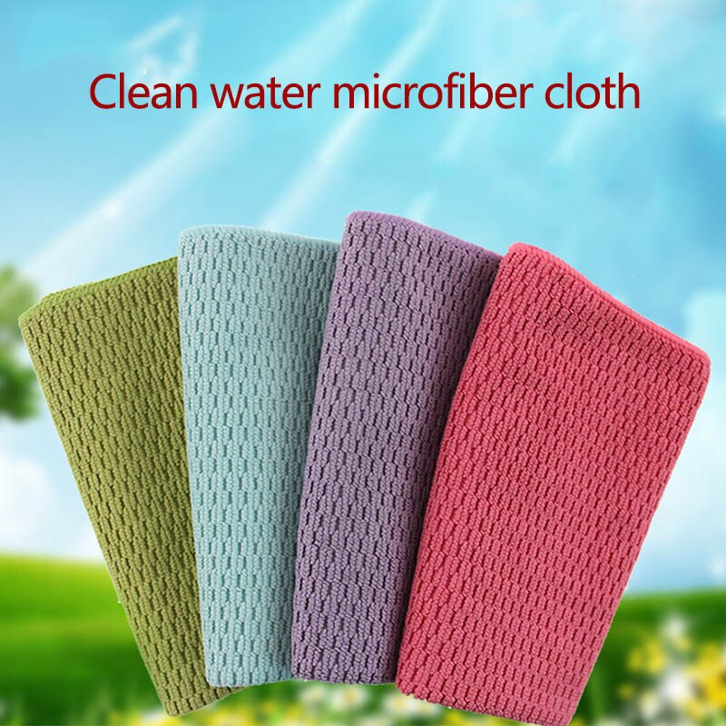 Easy Cleaning Microfibre Cleaning Cloth Portable Thicker Kitchen Towel Wipes Table Window Tools 1 PC Super Absorbent