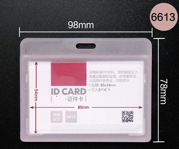 1PCS Plastic Card Case Bus Card Holder for Kids Students ID Card Accessories