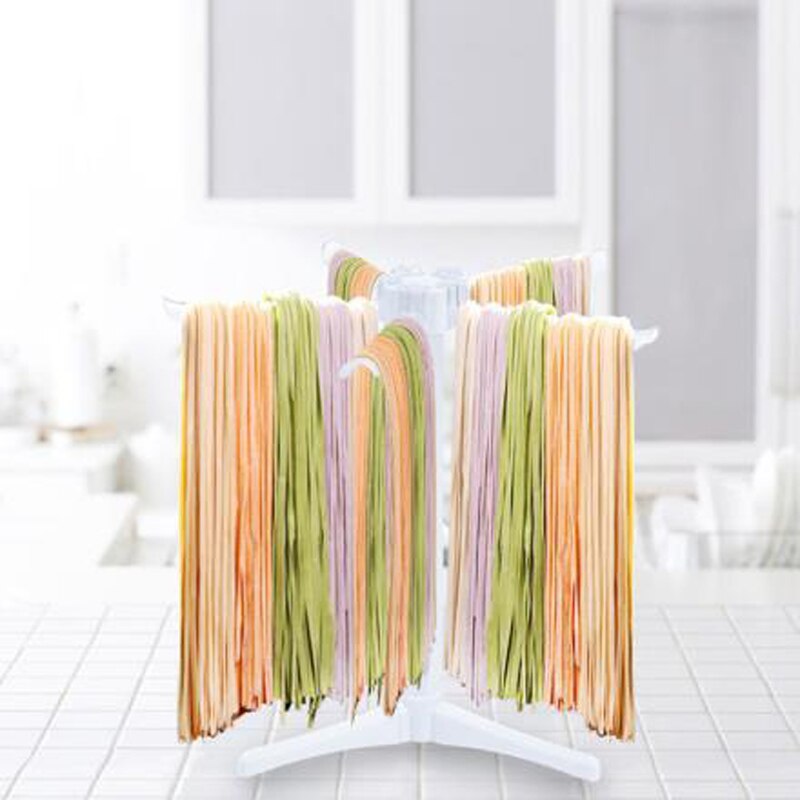 Sammenklappelig pasta tørrestativ spaghetti tørretumbler nudler tørreholder hængende rack pasta madlavningsredskaber køkken tilbehør