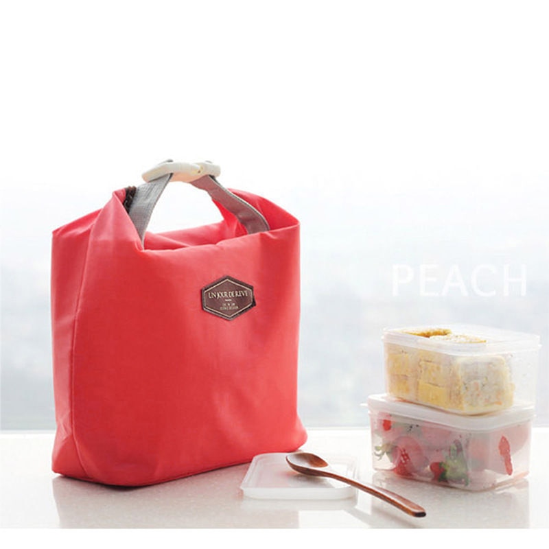 Mode Draagbare Thermische Geïsoleerde Lunch Tas Koeler Lunchbox Opbergtas Dame Carry Picinic Voedsel Tote Isolatie Pakket 882800