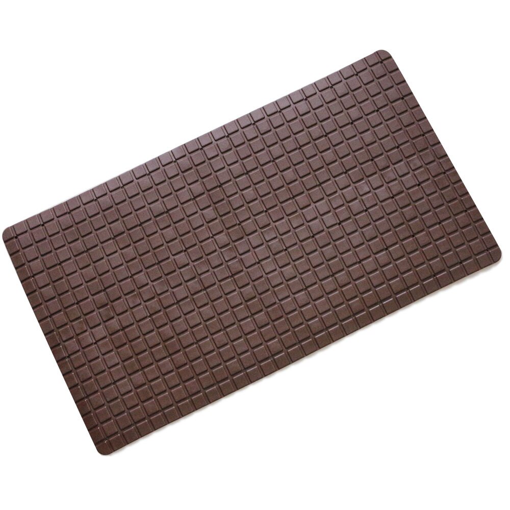 Grille antidérapante en PVC | Tapis de sol pour les toilettes, tapis de salle de bain, de douche, fournitures de salle de bain à domicile: Brown