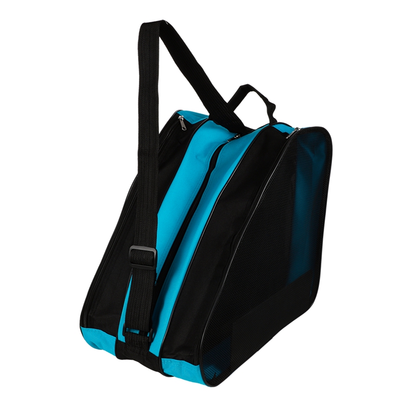 Sac de patins à roulettes Portable, sac de patinage sur glace, grande capacité, respirant, sac de rangement pour patins en ligne pour enfants, sac de chaussures de patinage: Bourgogne