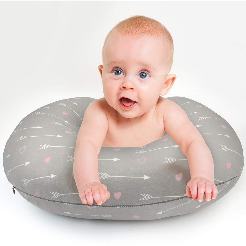 Enfermería bebé recién nacido bebé la lactancia materna almohada cubierta funda infantil tipo U lactancia elástico desmontable funda de almohada