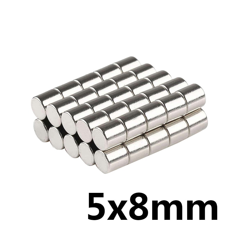 5/20/50 Pcs 5X8 Mm Neodymium Disc Magneten 5 Mm X 8 Mm Zoeken Kleine diameter Magneet 5X8 Mm Bulk Kleine Ronde Magneten 5*8 Mm