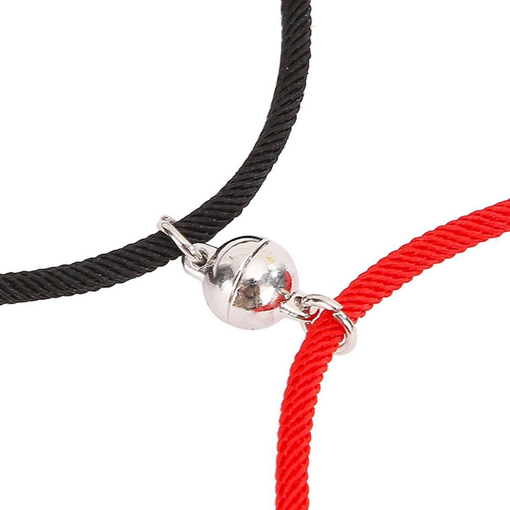 Paare Armbinde einstellen Magnetische Anziehung Beziehung Einstellbare Ewige Armbänder für Frauen Männer Freund Freundin Liebhaber