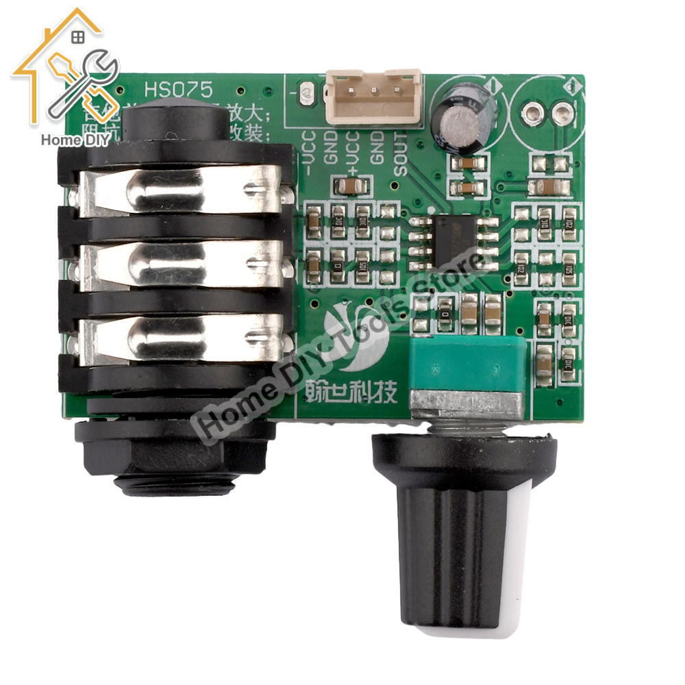 TL072 Op Amp High Impedance Preamplifier Preamp Pre-amplifier Board For Guitar Instrument
