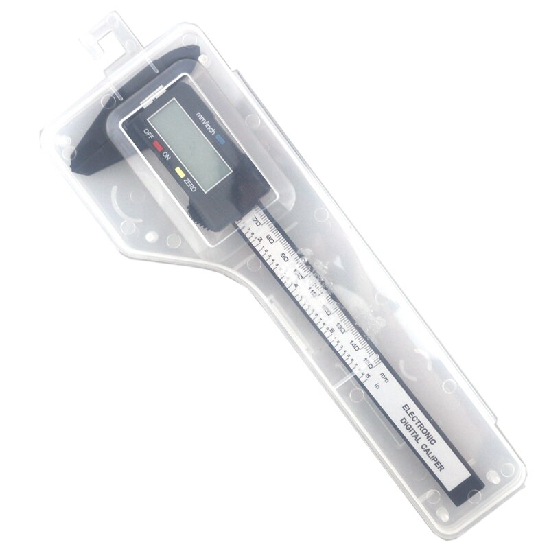 Paquimetro-micrómetro Digital LCD de 150mm y 6 pulgadas, calibrador Vernier electrónico, manómetro de fibra de carbón, 0,1mm