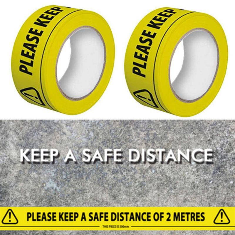Please Keep A Safety Distance of 2 Meters Floor Ta... – Vicedeal