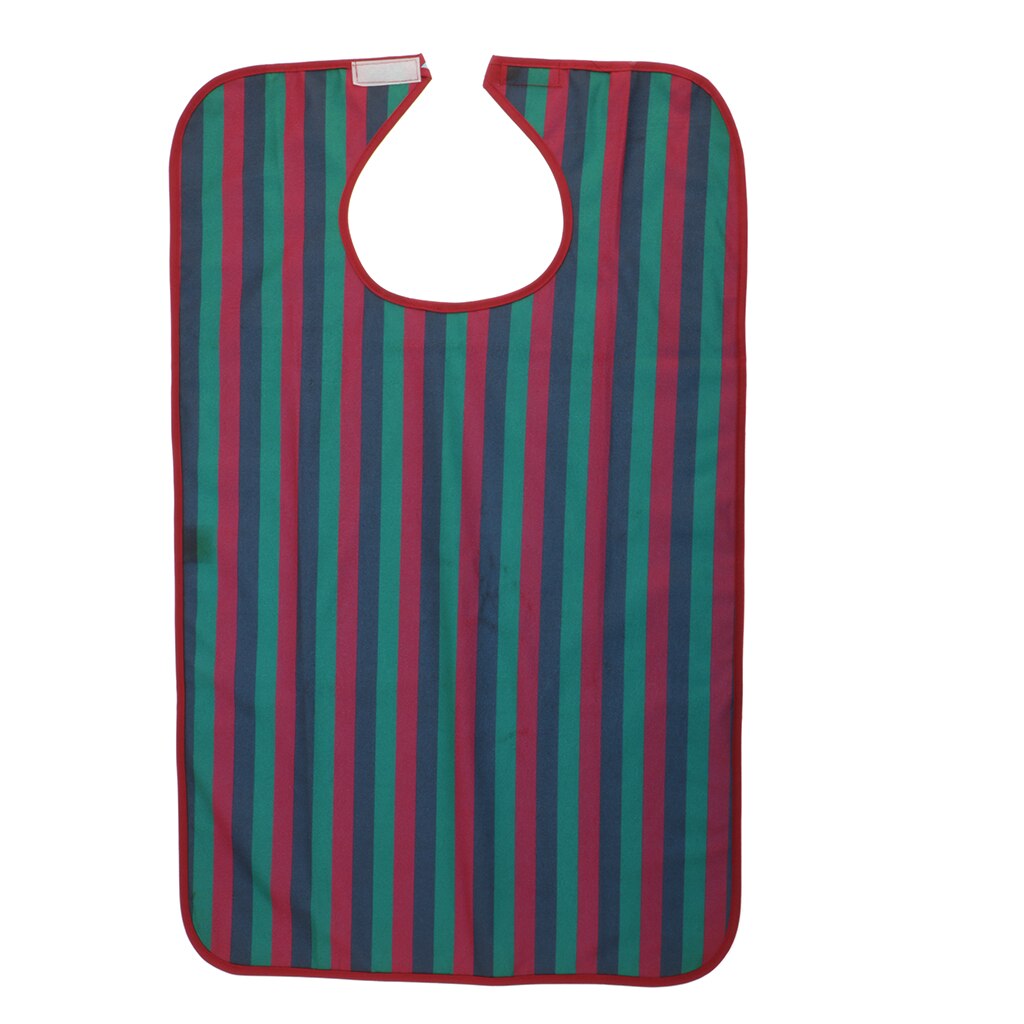 Bavoir de repas réutilisable en PVC, vêtement protecteur pour personnes âgées: Red