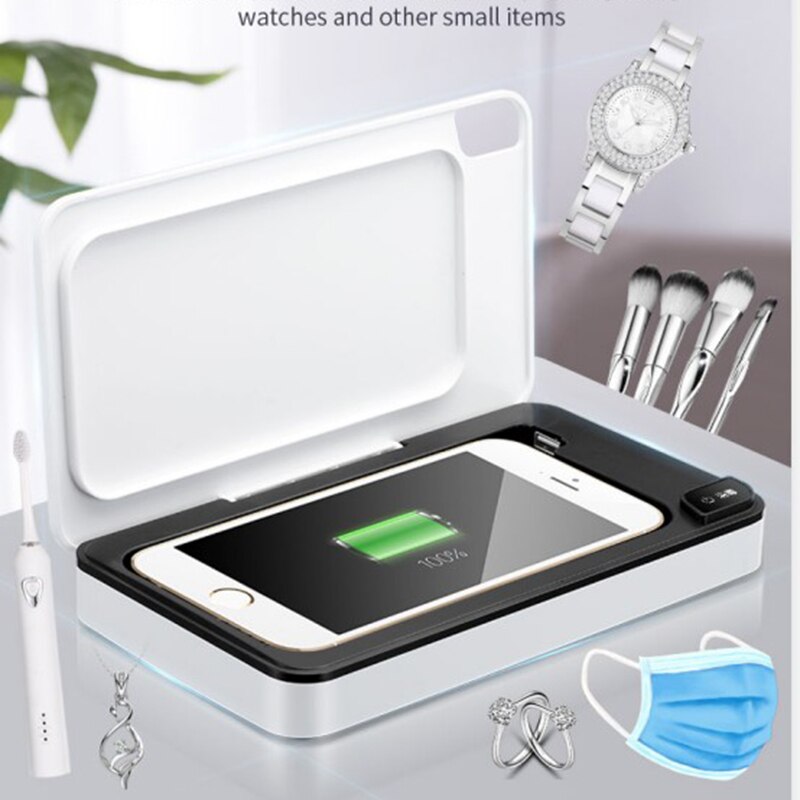 Qitherm Multifunctional Sterilizing Box UV Sterilization Wireless Charge Mobile Phone Disinfection Cosmetics and Phone: Common style