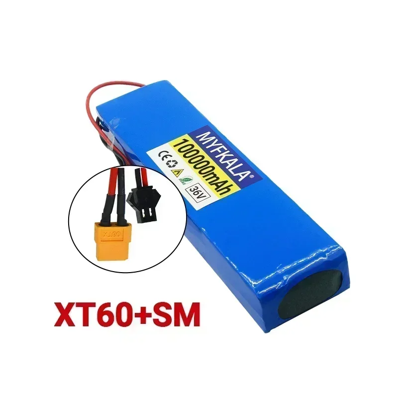 36V 100Ah 18650 Rechargeable Lithium Battery Pack 10S3P 1000W Power Modified Bicycle Scooter Electric Vehicle with BMS: plum