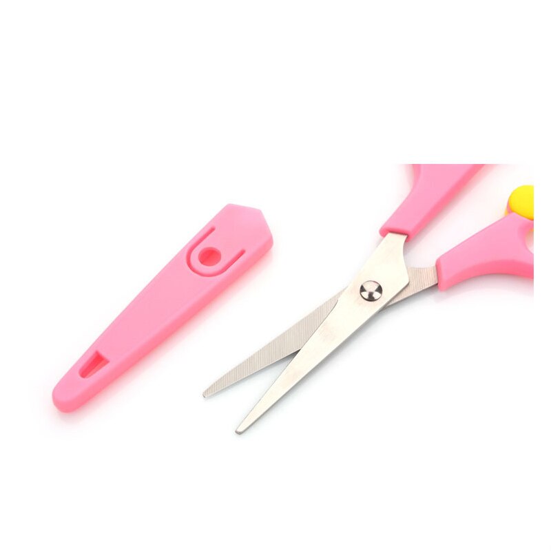 Tijeras Para Costura Pinking et bleu broderie Mini ciseaux à coudre artisanat sécurité étui de protection en acier inoxydable ciseaux