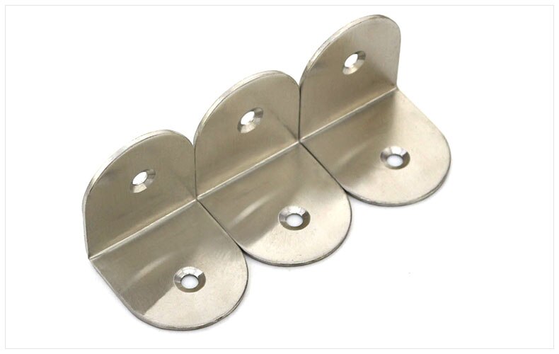 Stainless steel angle code 90 degree right angle code L-shaped angle code connector thickened angle code L-shaped bracket 5Pcs