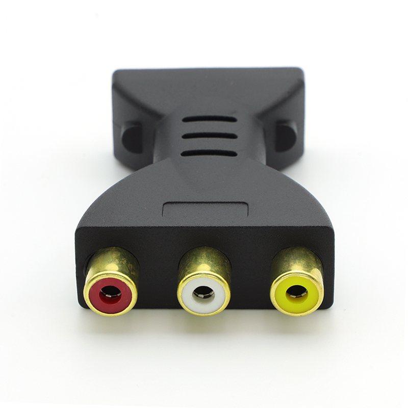 1 stks HDMI naar AV Adapter Kabel 3RCA Lotus Hoofd Rood Wit Geel/Rood Blauw Groen Converter HDMI naar Audio Video Adapter: Lavendel