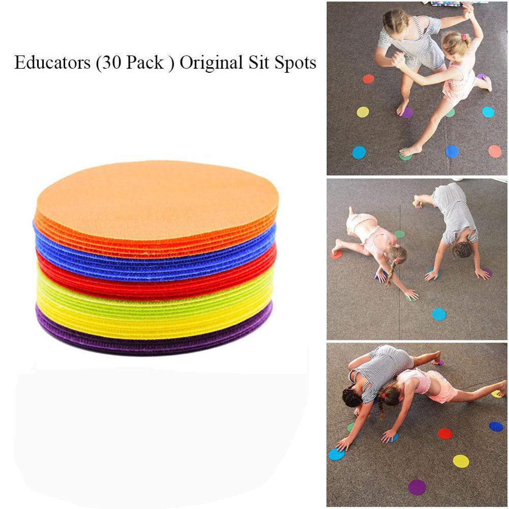 1 Set Kids' Early Education Toy Carpet Mark Magic Carpet Positioning Magic Color Round Mark Children Training Supplies