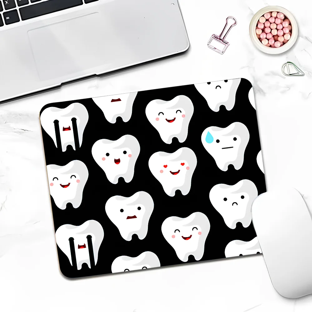 The Dentist Tooth DIY Desktop Desk Mat Kawaii Gaming Accessories Students Writing Pad Writing Desk Mats