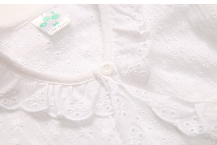 Bolero infantil de renda, jaqueta curta para meninas