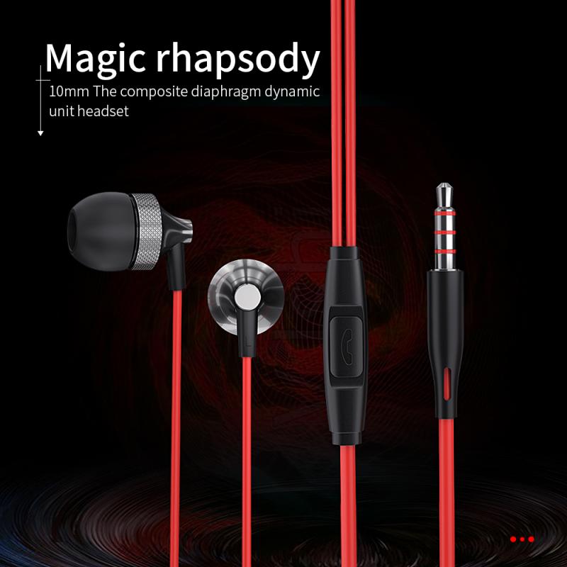 Essager Bedrade Headphonesfor Samsung Huawei Redmi Telefoon 3.5Mm Jack Koptelefoon Met Microfoon Oordopjes Oortelefoon Stereo Headset