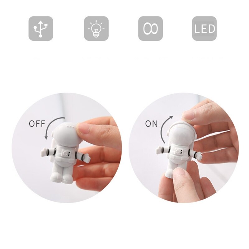 flashlight Spaceman Astronaut LED Flexible USB Light Night Light for laptop notebook pc computer