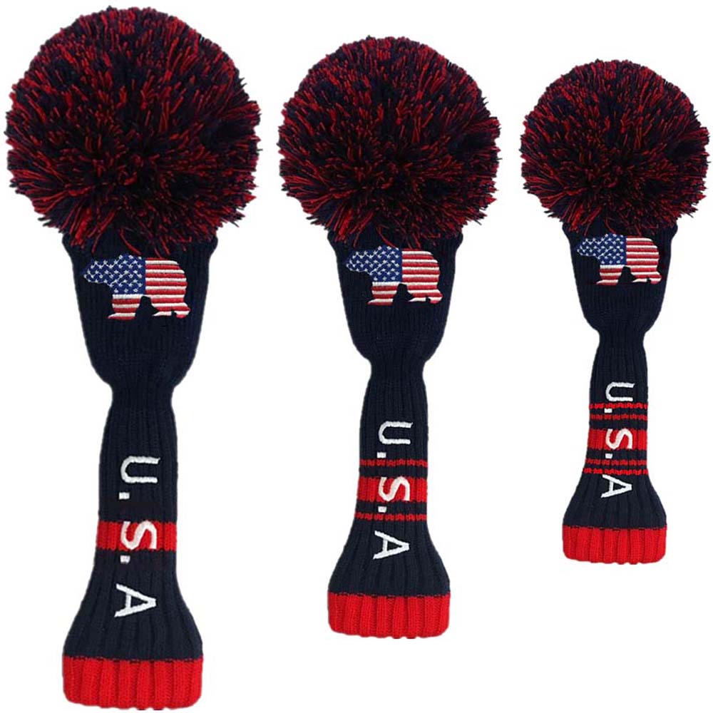 Pom Golf Club Covers Headcovers Set #1 #3 #5 Voor Driver Fairway Hybrid Putter Headcover 1 3 4 5 7 X: Type10 3Pcs