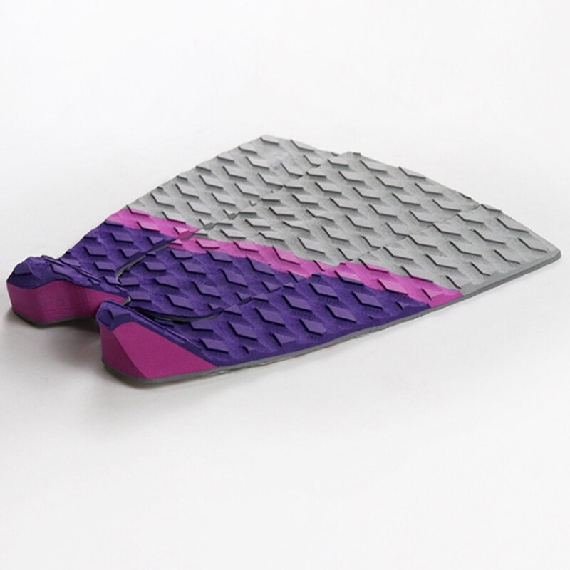 Surfebrett trekkraft pad  - 3 deler surfebrett og skimboard trampefot pad - maksimalt spark hale dekk grep for surfing