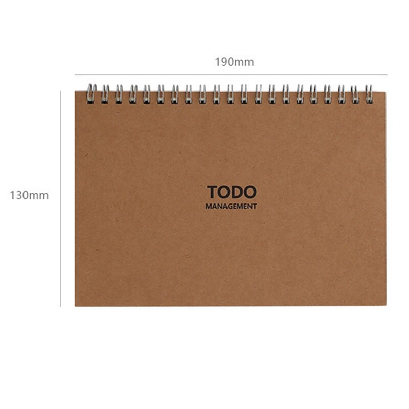 Daily Weekly Monthly Planner Spiral Notebook Time Memo important to-do list Organizer Agenda Office Schedule Stationary