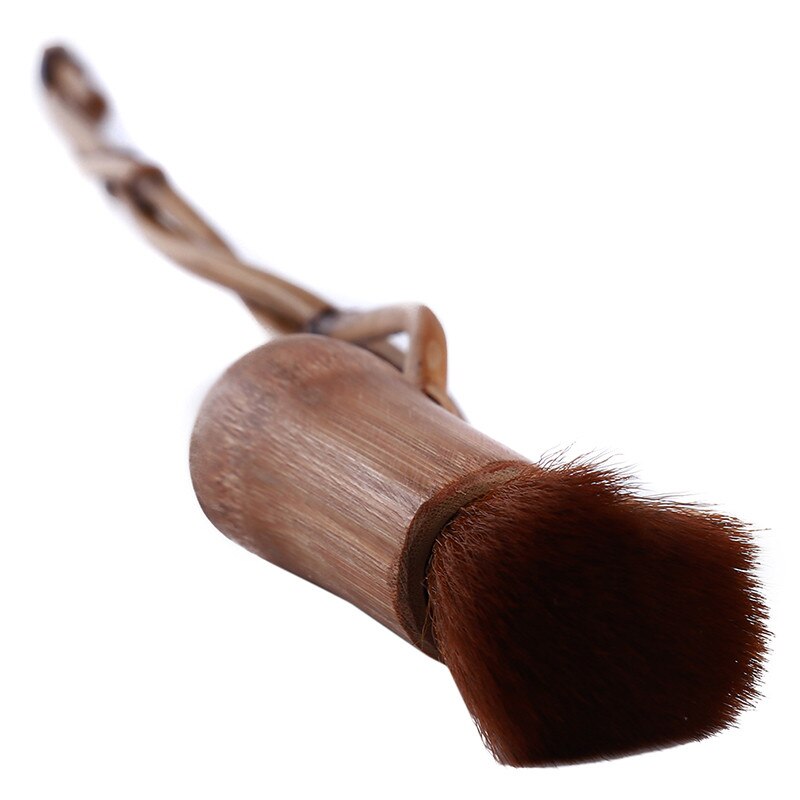 Creatieve Handgemaakte Bamboe Handvat Zacht Haar Thee Accessoires Schoonmaken Tool Huishouden Theepot Thee Lade Cup Board Reinigingsborstel: long brown