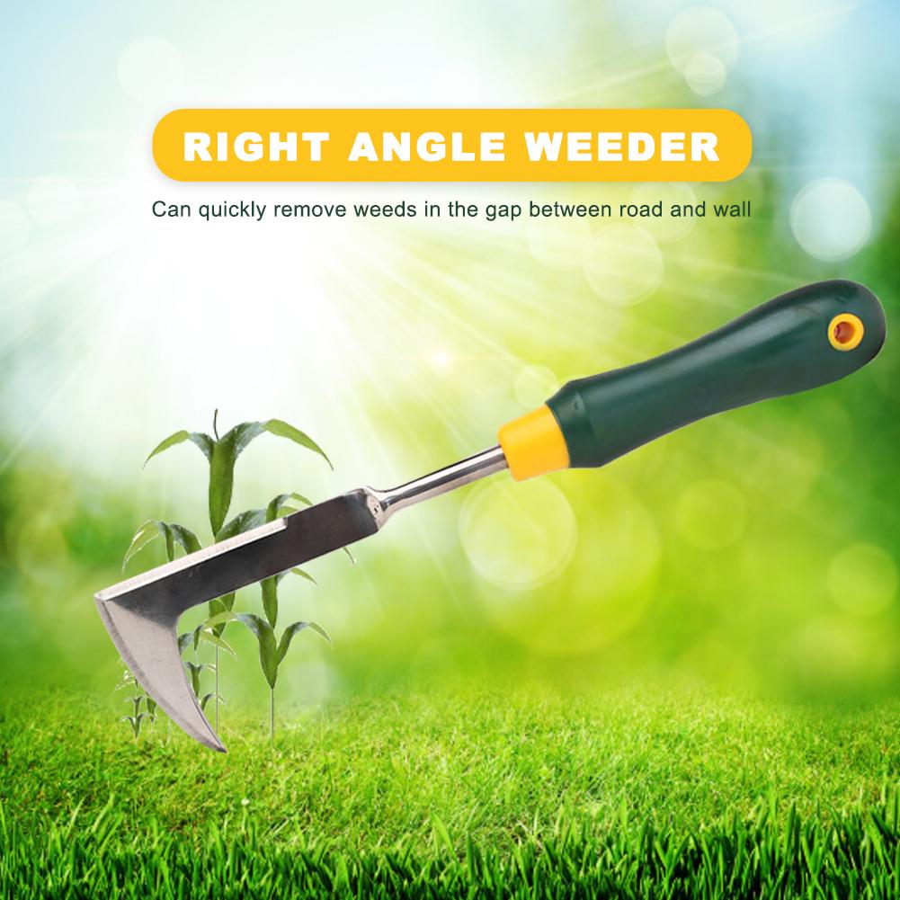 Right-angle Weeder Sod Knife Weeder Has Soft Ergonomic Handle Stainless Steel L-Shape Blade Stainless Steel Garden Tool