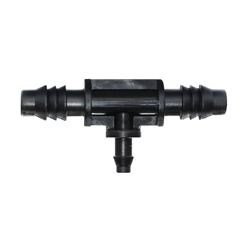 3/8" to 1/4" Garden hose reducing tee 2 way water splitter 8/11 to 4/7 tee barb connector lock nut 8pcs