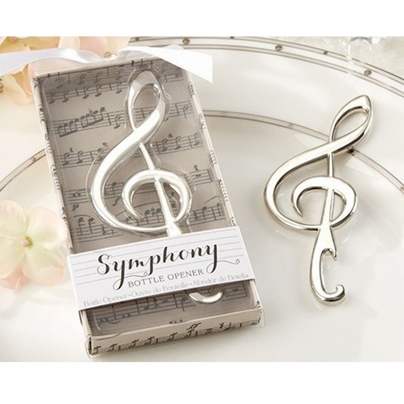 Music Note Flesopener Draagbare Handmatige Blikopeners Wedding Party Bier Flesopener