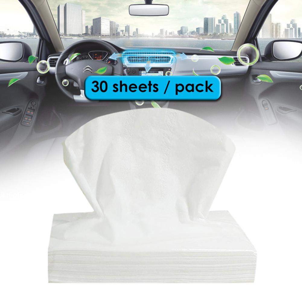 30 ark / pakke bilvævspose ansigtsservietter toiletpapirhåndklæde til daglig brug