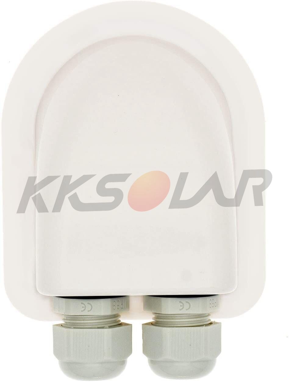 Watherproof ABS Solar Double Cable Entry Gland for 2.5mm² to 6mm² Cables,Cable Gland for Solar Project on RV Caravans Boats Sola