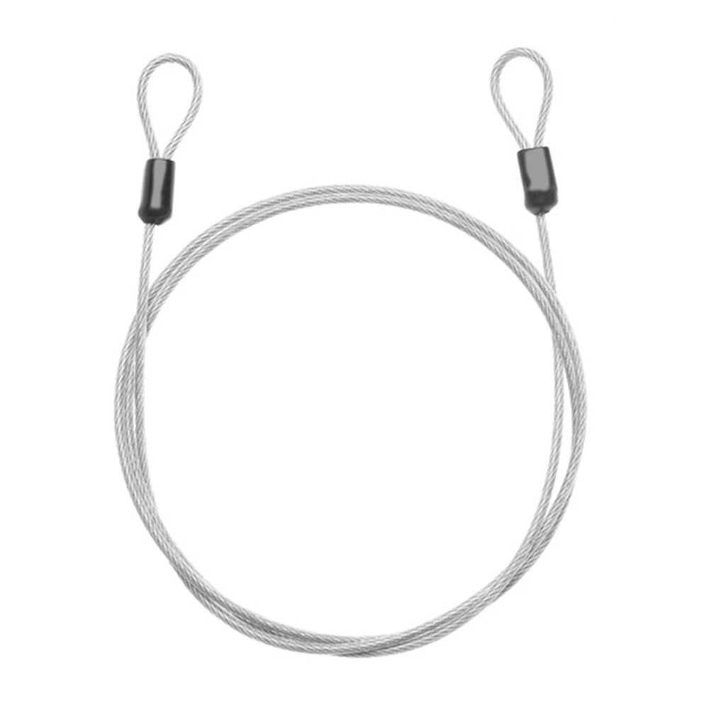 1 Pcs Security Bicycle Wire Rope Metal Lock Strong Braided Steel Cable Wire Rope Outdoor Bike Lock Motorcycles Scooter Chain: silver
