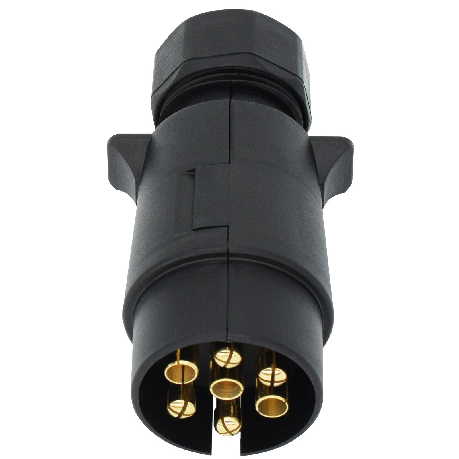 El släpkontakt 7 stift 12v ledningskontakt adapter husvagn båt hästbox släpvagnsljus uttag kontakter biltillbehör