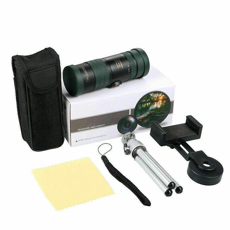 8-24x30mm Fernrohr Astronomische Teleskop Super Tele Zoomen Mit Stativ Clip einstellen Hd Nachtsicht für Telefon Zoomen Klettern