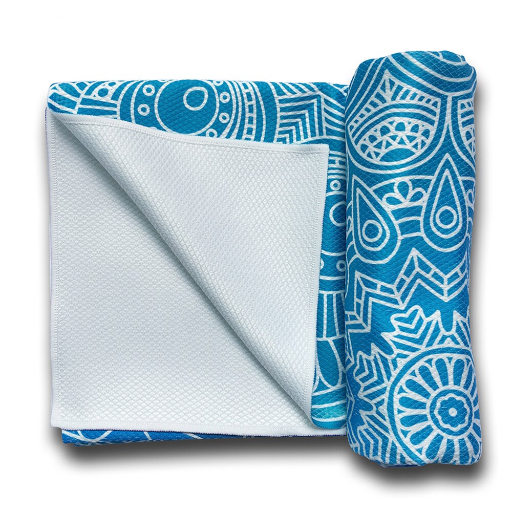 Tapis de Yoga de voyage tapis de Yoga imprimé antidérapant tapis pliant Ultra mince Portable pour Yoga Pilates exercice de remise en forme à domicile fibres superfines
